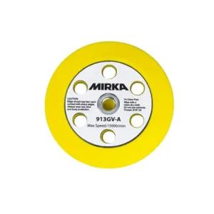 Mirka 3" 6-Hole Grip Backup Pad with 5/6" & M8 Adapters, 913GV-A